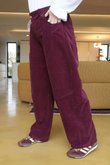 Gilbert Cord Barrel Pant Burgundy /16=